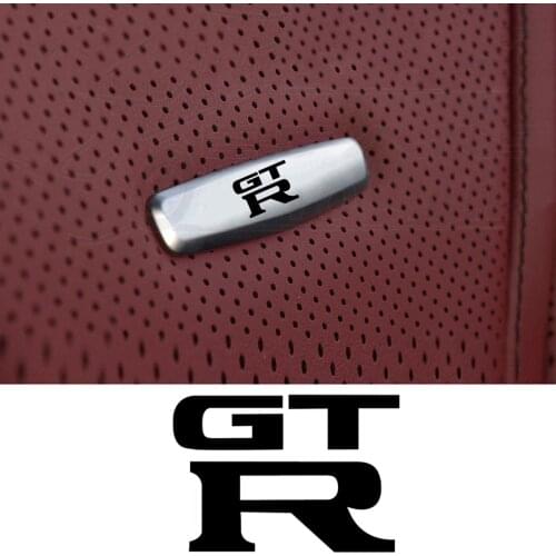 Car Chair Seat Sticker Front Seat Tuning Badges Metal FOR NISSAN GTR C210 R30 GTS-R R33 R34 R35 GT-R Nismo R35 Car Accessories
