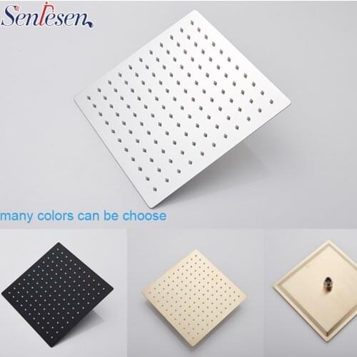 Senlesen 40cm * 40cm Rainfall Shower Head 16 inch Ceiling Rain Shower Rain Shower Head 16 inch Wall Mounted Rainfall Showerhead