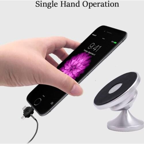 DQ Non-magnetic Universal Phone Holder for Car Mount Car Stand for Samsung S8 GPS Bracket Phone Stand Adsorption stainless steel