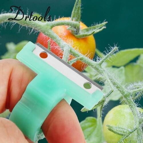 Drtools 5PCS Garden tools T Model Good Quality Tomato Cucumber Grape Orange Fruit picking Blade Tool Pick up Melon picking Ring