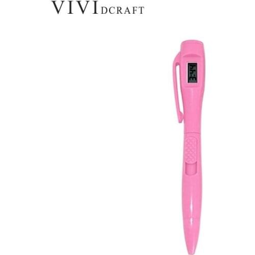 Vividcraft Test Supplies 0.5mm Electronic Clock Ballpoint With Adjustable Pen Electronic Test Pen Clock Student Office Pens J3L6