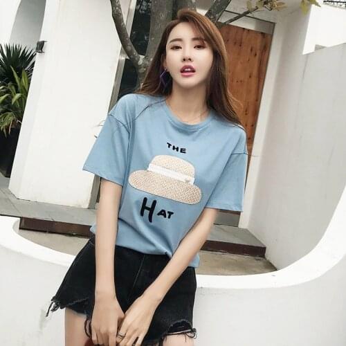Classic Fashion Womens Summer Leisure Soft Breathable Short Sleeve T-shirt