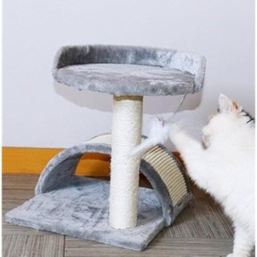 Pet Cat Climbing Tree Scratching Post Board Cat Tree House Removable Cat Bed Cat Condo Climbing Frame Furniture Scratchers Post