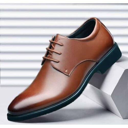 Мужские кожаные туфли LanLoJer China At AliExpress