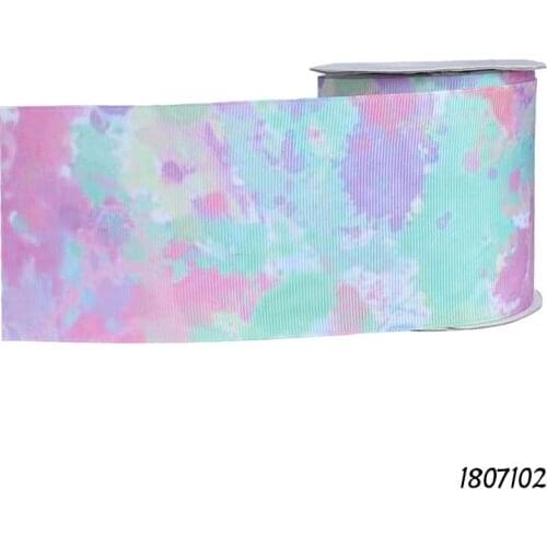 FLRA Ribbon (50 yards/lot) Wholesale price rainbow colors ombre grosgrain ribbon for cheer bows