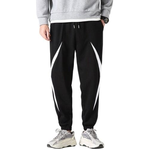 Mens Autumn Winter Original Japanese Plus Size Casual Pants 2021 New Classic X-shaped Pattern Design Loose-fitting Track Pants