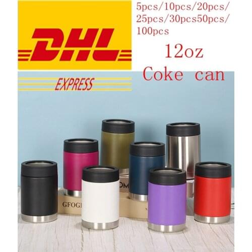 12oz stainless steel beer bottle cold storage canned bottle rack double wall vacuum insulated beer bottle cooler bar accessories