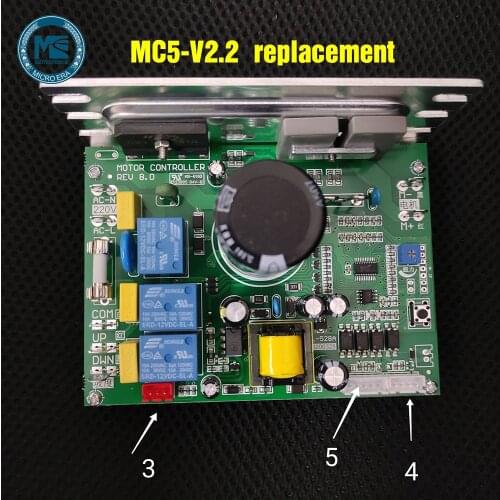 Treadmill motor control board compatible for MC5-2.2V treadmill circuit board