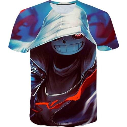 Undertale sans Anime Cartoon t-shirt 2021 summer New game Children t shirt 3D Printed Short sleeve girl t-shirts boys funny top