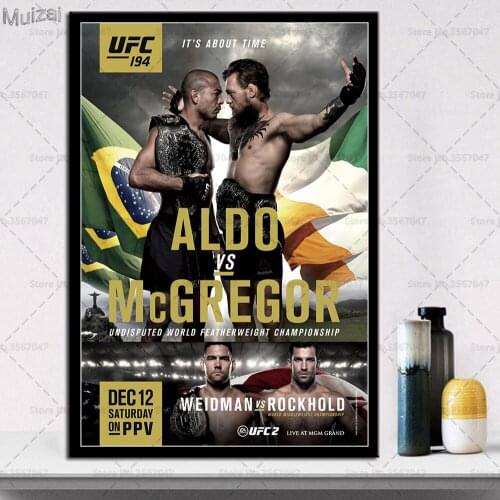 Posters and Prints Conor McGregor Champion Boxer Wall Art Poster Canvas Painting Pictures for Home Decoration