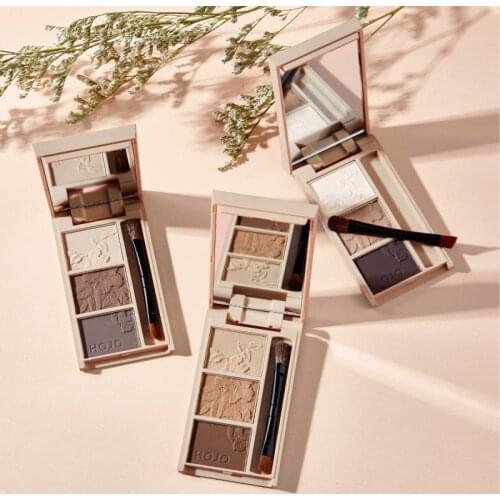 3-color Eyebrow Powder Natural Waterproof Long-lasting No Smudging Eyebrow Powder Palette Eye Makeup TSLM1