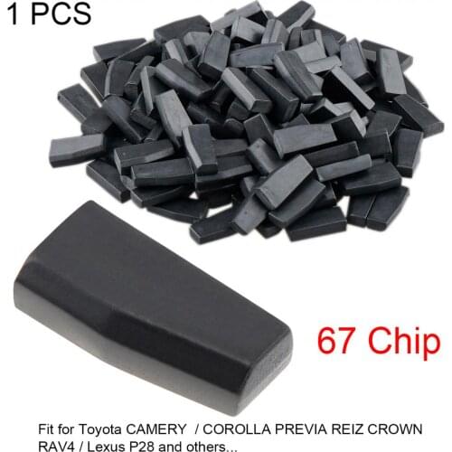 Blank 4D67 ID67 Carbon Chip Car Key Transponder Chip Replacement fit for Toyota and fit for CAMERY COROLLA PREVIA CROWN RAV4