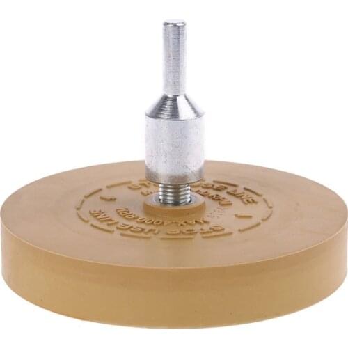 Rubber eraser wheel pad with drill adapter 88mm Polishing Wheel 1/4" Decal Remover For Car Decals Vinyl Stickers QuickRemovalToo