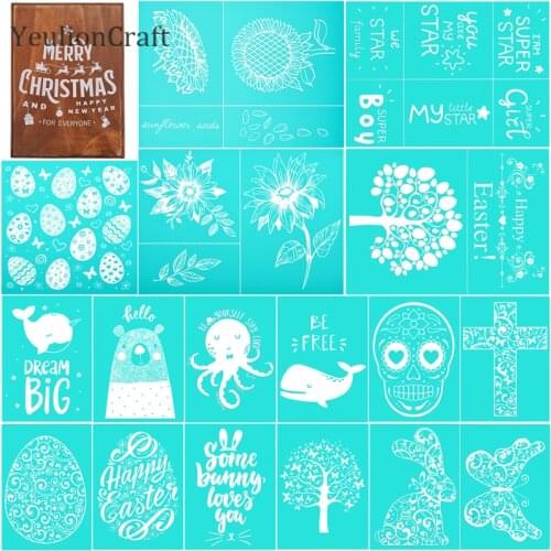 Chzimade Bear Flower Self-Adhesive Silk Screen Printing Stencil Mesh Transfers For Pillow T-Shirts Home Festival Decoration