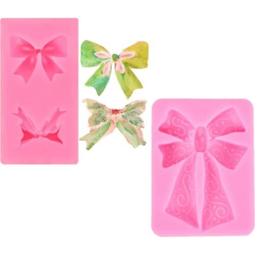 Various Sizes Bow Silicone Mold Fondant Mould Cake Decorating Tools Chocolate Gumpaste Molds, Sugarcraft, Kitchen Accessories