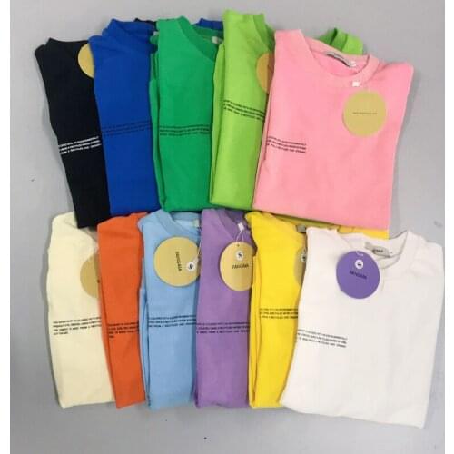 Crewneck Sweatshirt For Men 100% Cotton Environmental Protection Dye Long Sleeve Tops Spring New Baggy Casual Streetwear