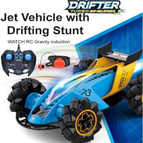 Air Released Hand Sensor Watch Control Drift Car Multi-direnctional Driving Vapor Spray Watch Programming Dance RC Stunt Car Toy