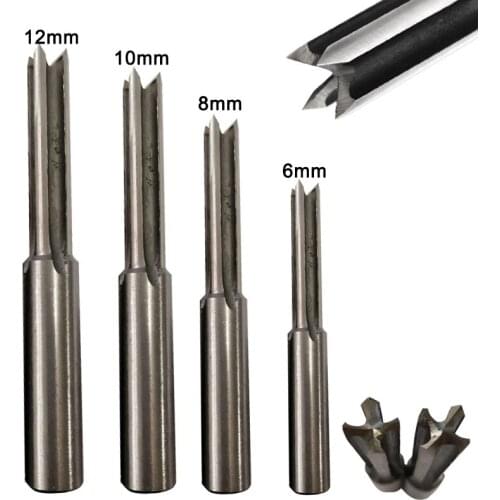 High-speed Steel Woodworking Drill Four-blade Mortise Drill Chair Table Assembly Side Milling Cutter Woodworking Tools