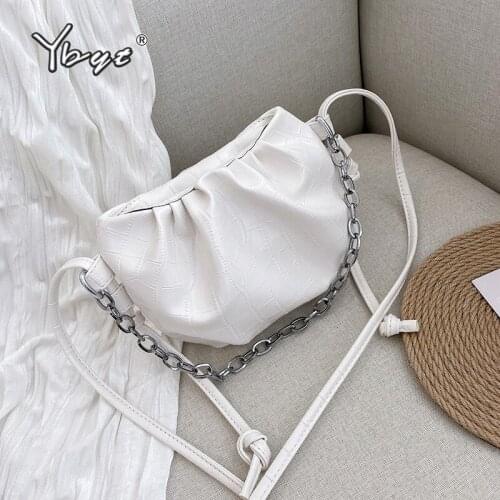YBYT 2020 fashion alligator women shoulder dumpling Bag PU leather mini chain handbags hotsale female crossbody bag clutches bag
