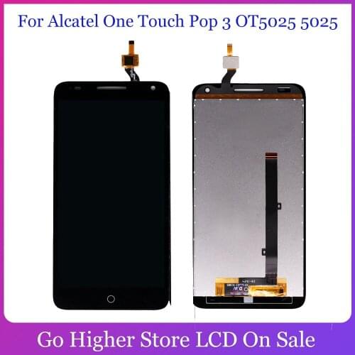 5.5'' For Alcatel One Touch Pop 3 OT5025 5025D 5025 LCD display with touch screen assembly free tools
