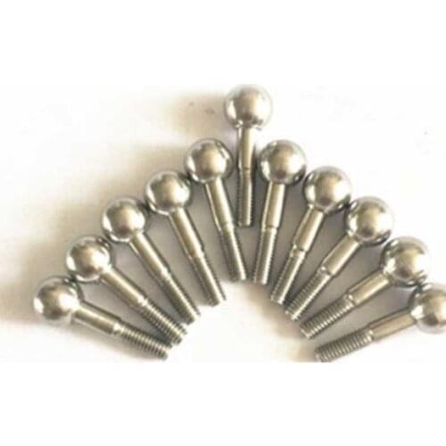 1pcs D16*M6*22mm 3D printer ball head screw robot joint screw integrated bolt 48mm total length 304 stainless steel