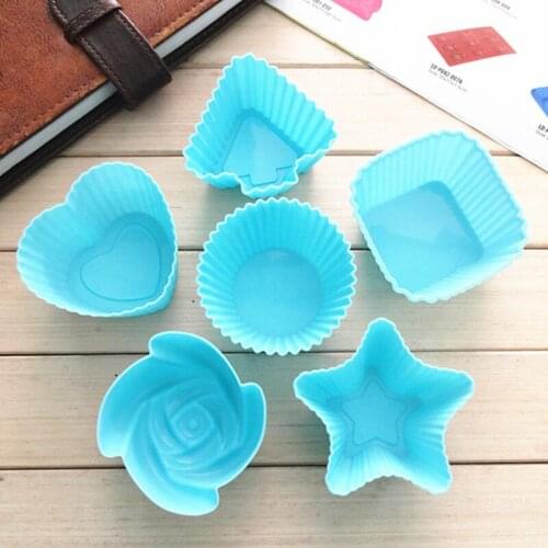 20Pcs/set Cupcake Baking Silicone Cake Molds Round Muffin Cupcake Bakeware Sets Cooking Kitchen Maker DIY Cake Decorating Tools