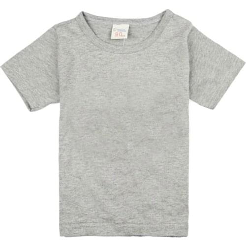 2021 Summer Girls t-shirts Short Sleeve boys t shirt children Pure Color Kids t Shirts For Boys Children Clothes