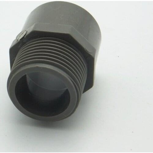 50mm ID x 1-1/2" BSP Male PVC Tube Joint Pipe Fitting Adapter Water Connector For Garden Irrigation System