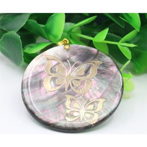 51mm Natural Accessories Multicolor Abalone Paua Sea Pearl shells Pendants Flower Christmas Women Girls Gifts Jewelry Making