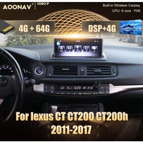 2 din 2din Android PX6 car radio For lexus CT CT200 CT200h 2011-2017 car stereo radio multimedia player head unit GPS navigator
