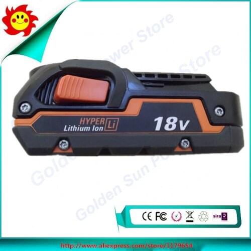 Free Shipping For AEG/ Ridgid R840085 Genuine 18V 1.5Ah Hyper Li-ion Slim Battery Compatible L1815R USED