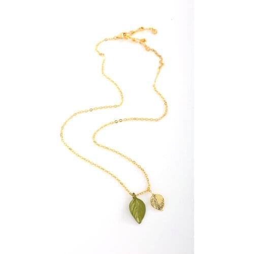 Free shipping leaf necklace