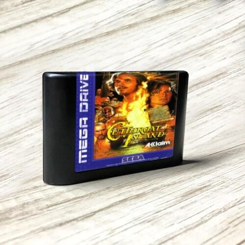 Cutthroat Island - EUR Label Flashkit MD Electroless Gold PCB Card forSega Genesis Megadrive Video Game Console
