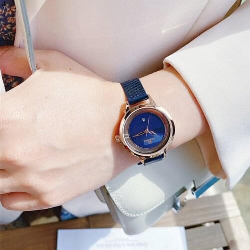 NAVIFORCE Women Watches Luxury Stainless-Steel Bracelet Wristwatches Fashion Quartz Watch Clock Date For Girl Relogio Feminino