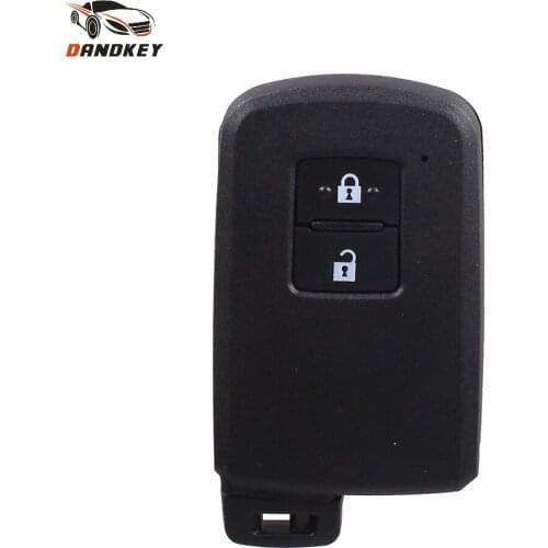 Dandkey Replacement Smart Remote Key Shell Case 2 Button For Toyota Avalon Camry RAV4 2012-2015 Keyless Entry Key Fob Cover