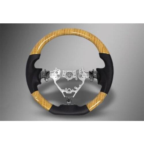 For Toyota NOAH VOXY 80 Steering Wheel Modification Leather Wooden Luxury Type