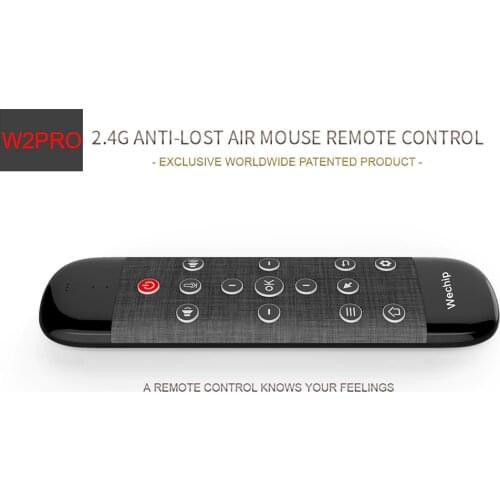 Wechip W2 Pro Voice Remote Control 2.4G Wireless Keyboard Air Mouse IR Learning Microphone Gyroscope for Android TV Box H96 MAX