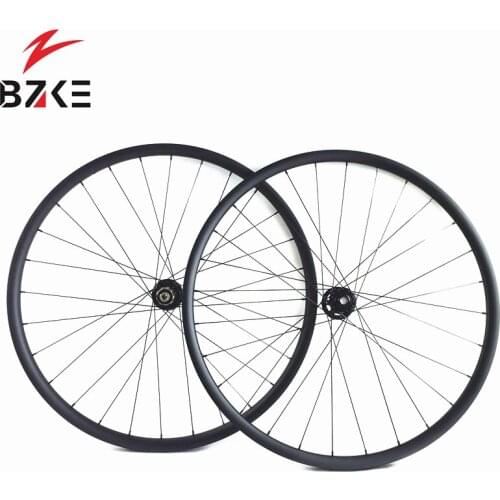 BZKE 29er carbon mtb wheels 30mm width tubeless full carbon mountain bike wheelset AM 6 bolts disc wheels 29 bicycle mtb wheels