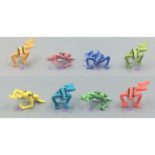 Pvc figure model toy frogs 8pcs/set