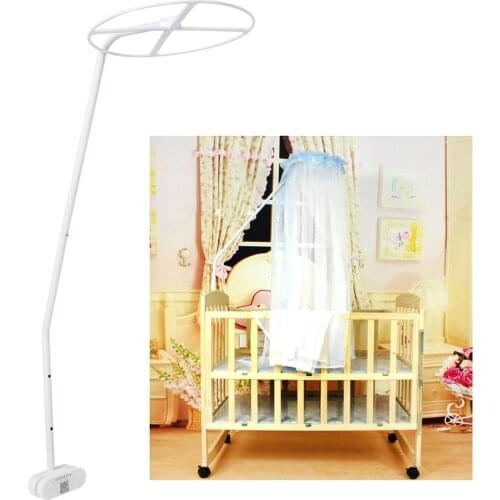 ABS White Mosquito Net Stand Holder Set Universal Adjustable Clip-On Crib Canopy Holder Mosquito Net Mounting Accessories