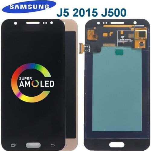 Original AMOLED LCD For SAMSUNG Galaxy J5 2015 Screen J500 J500FN J500M SM-J500F/DS Lcd Display Touch Screen Digitizer Assembly