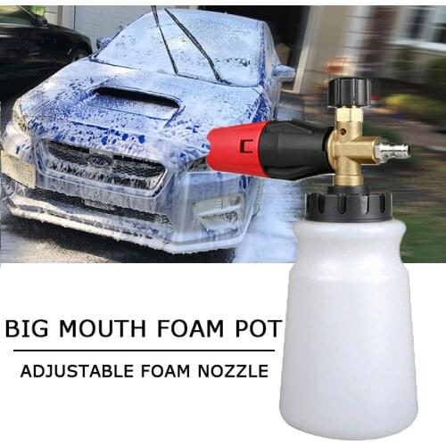 800ml Snow Foam Lance Soap Bottle High Pressure Washer Jet Gun Adjustable Foam Nozzle Open Column For Home Auto Car Washing