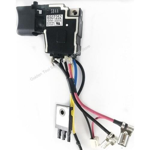 Switch trigger 650725-2 6507252 For MAKITA 650683-2 6506832 65072 44 LXPH03 XPH03M Premium Hammer Drill Driver spare parts