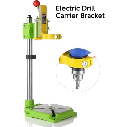 MINIQ BG6117 Bench Drill Stand/Press Mini Electric Drill Carrier Bracket 90 Degree Rotating Fixed Frame Workbench Clamp