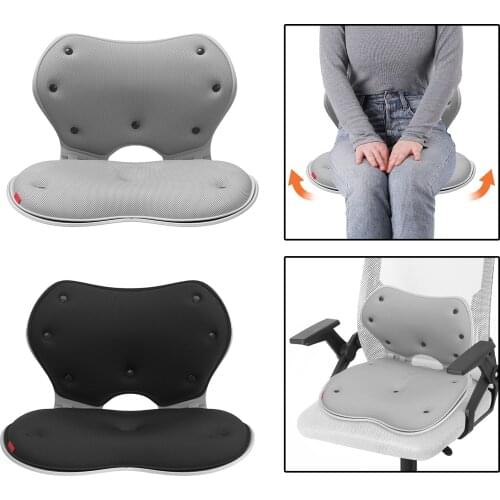 Portable Lumbar Support Waist Pad Back Pillow Chair Cushion Seat Cushion