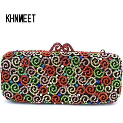 Luxury crystal gold women bag party evening clutch bags bride jelly bag wedding purse ladies sacoche customized bag SC137