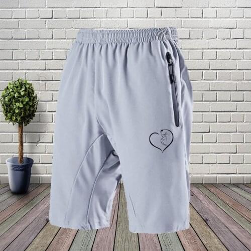 Bermuda Mens Summer Shorts Love Cat & Cat Paw Pattern Fitness Loose Breathable Quick Dry Sweatshorts Male Fashion Home Shorts