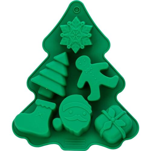 Christmas Tree Silicone Mold Cake Molds Decoration Tools Baking Accessories Tools for Christmas Snowflake Gingerbread
