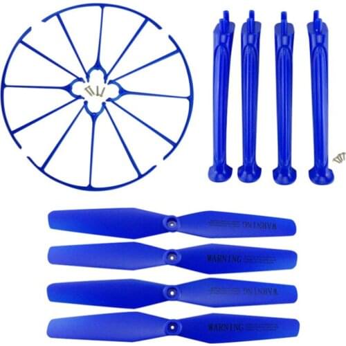 SYMA X5H X5HC X5HW axis WIFI UAV landing gear parts blue tripod blade propeller protection ring Cover Set