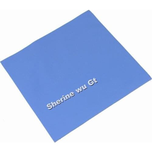1pcs 100mm*100mm*1mm blue Thermal Conductive Compound Pad For Computer PS CPU VGA GPU Heatsink Chip Cooling